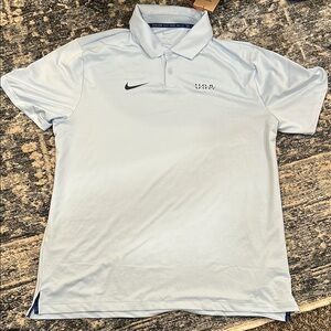 Nike Light Blue Men's Polo Shirt Team USA 2024 Olympic edition